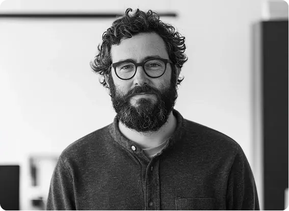 A member photographed in the room where they teach